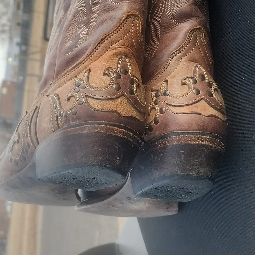 Matisse Marfa All Leather Western Cowboy Boots Size 9M - Picture 11 of 14